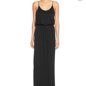 Lush black maxi dress